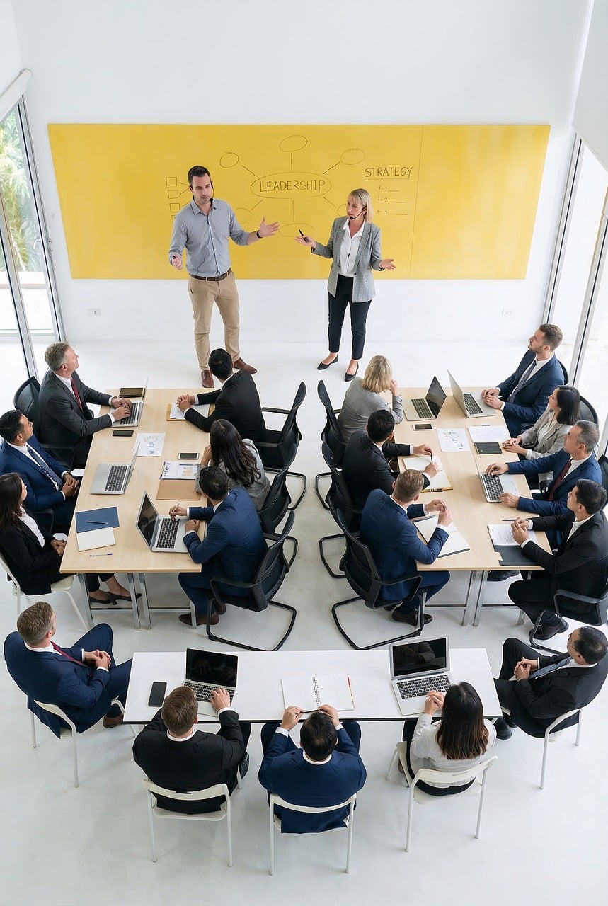 PatientFlow Institute executive advisory team in a strategy meeting